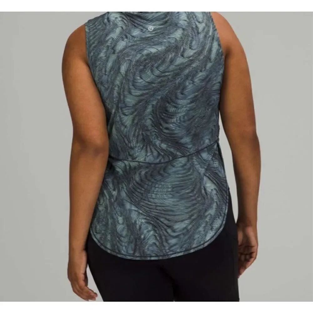 Lululemon High Neck Split Hem Run Tank
